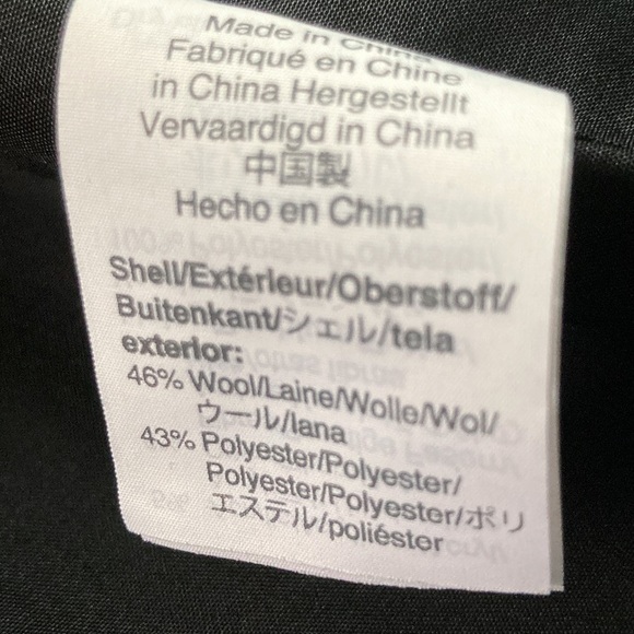 Black J. Crew Wool Blend Cocoon City Coat - Picture 8 of 8